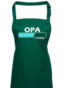 Kochschürze, Opa Loading, Farbe bottlegreen
