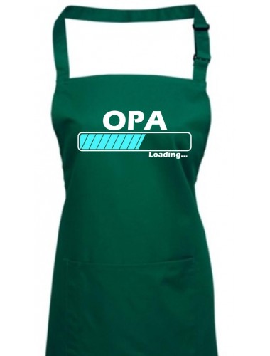 Kochschürze, Opa Loading, Farbe bottlegreen