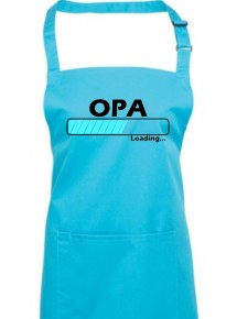 Kochschürze, Opa Loading, Farbe turquoise