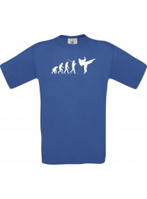 Kinder-Shirt Evolution Karate, Judo, Selbstverteidigung, Farbe royalblau, Größe 104