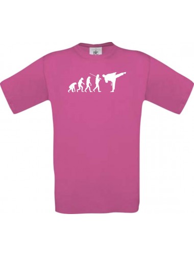 Kinder-Shirt Evolution Karate, Judo, Selbstverteidigung, Farbe pink, Größe 104