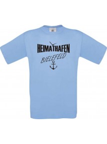 Kinder-Shirt Heimathafen Bielefeld kult, Farbe hellblau, Größe 104