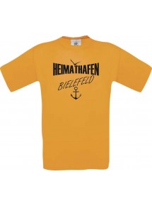 Kinder-Shirt Heimathafen Bielefeld kult, Farbe orange, Größe 104