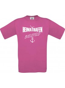 Kinder-Shirt Heimathafen Bielefeld kult, Farbe pink, Größe 104