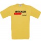 Männer-Shirt Bäcker Loading, gelb, Größe L