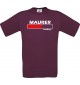 Männer-Shirt Maurer Loading, burgundy, Größe L