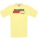 Männer-Shirt Maurer Loading, hellgelb, Größe L