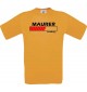 Männer-Shirt Maurer Loading, orange, Größe L