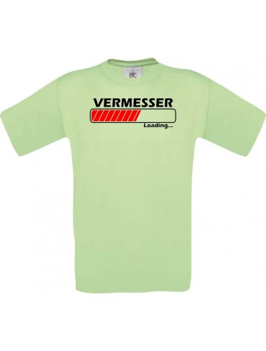 Männer-Shirt Vermesser Loading, mint, Größe L