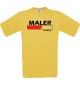 Männer-Shirt Maler Loading, gelb, Größe L