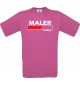 Männer-Shirt Maler Loading, pink, Größe L