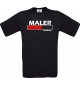 Männer-Shirt Maler Loading, schwarz, Größe L