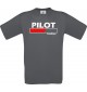 Männer-Shirt Pilot Loading, grau, Größe L