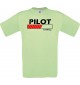 Männer-Shirt Pilot Loading, mint, Größe L