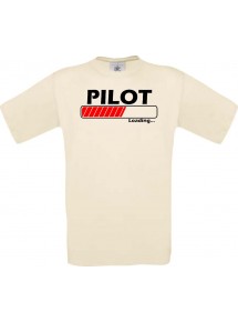 Männer-Shirt Pilot Loading, natur, Größe L