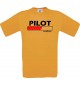 Männer-Shirt Pilot Loading, orange, Größe L