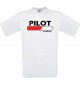 Männer-Shirt Pilot Loading, weiss, Größe L