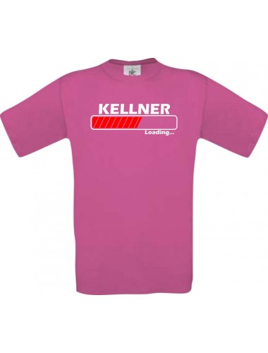 Männer-Shirt Kellner Loading, pink, Größe L