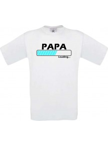 Männer-Shirt Papa Loading