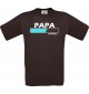 Männer-Shirt Papa Loading, braun, Größe L