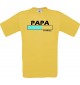 Männer-Shirt Papa Loading, gelb, Größe L