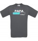 Männer-Shirt Papa Loading, grau, Größe L
