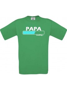 Männer-Shirt Papa Loading, kelly, Größe L