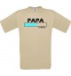 Männer-Shirt Papa Loading, khaki, Größe L