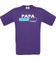 Männer-Shirt Papa Loading, lila, Größe L