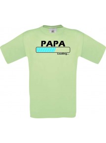 Männer-Shirt Papa Loading, mint, Größe L