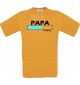 Männer-Shirt Papa Loading, orange, Größe L