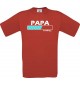 Männer-Shirt Papa Loading, rot, Größe L