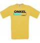 Männer-Shirt Onkel Loading, gelb, Größe L