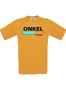 Männer-Shirt Onkel Loading, orange, Größe L