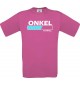 Männer-Shirt Onkel Loading, pink, Größe L