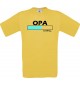 Männer-Shirt Opa Loading, gelb, Größe L