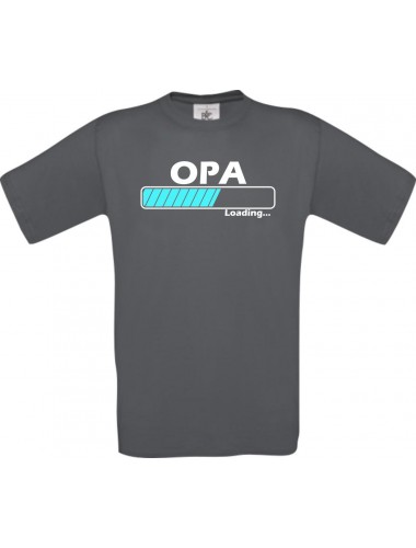 Männer-Shirt Opa Loading, grau, Größe L