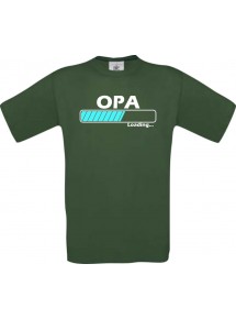 Männer-Shirt Opa Loading, grün, Größe L