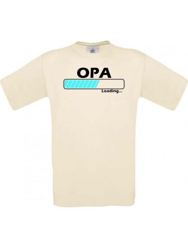 Männer-Shirt Opa Loading, natur, Größe L