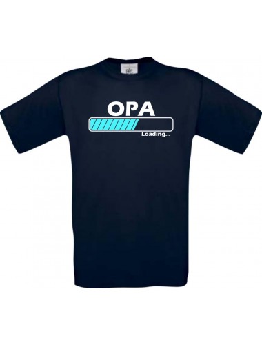 Männer-Shirt Opa Loading, navy, Größe L