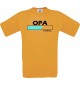 Männer-Shirt Opa Loading, orange, Größe L