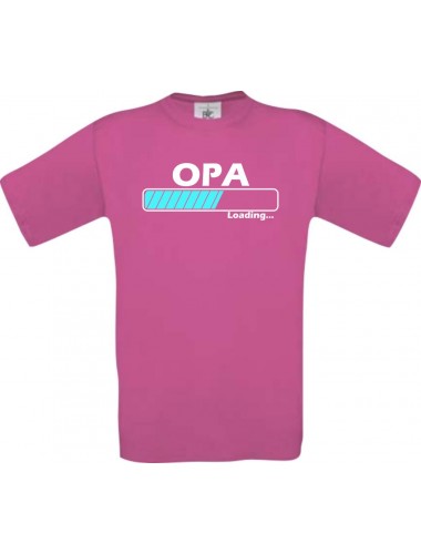 Männer-Shirt Opa Loading, pink, Größe L