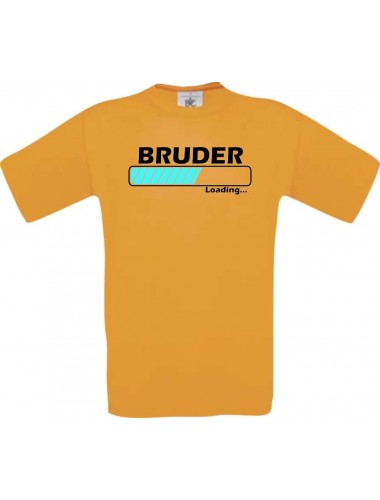 Männer-Shirt Bruder Loading, orange, Größe L