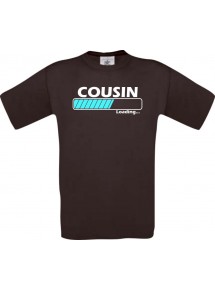 Männer-Shirt Cousin Loading, braun, Größe L