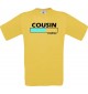 Männer-Shirt Cousin Loading, gelb, Größe L