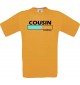 Männer-Shirt Cousin Loading, orange, Größe L