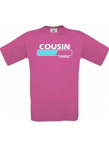 Männer-Shirt Cousin Loading, pink, Größe L
