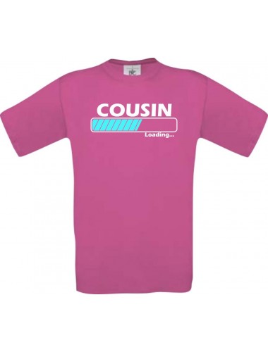Männer-Shirt Cousin Loading, pink, Größe L