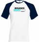 Raglan-Shirt Bruder Loading, weissblau, Größe L