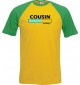 Raglan-Shirt Cousin Loading, gelb, Größe L